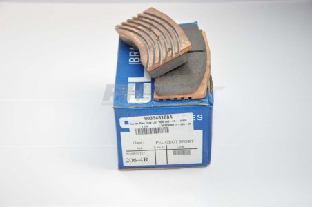 jeu de plaquettes carb lorraine 5036W50 T17 206-4 AV asphalte