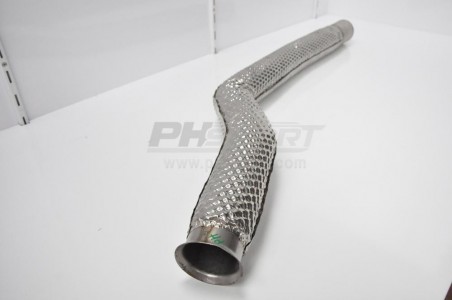 tube centrale d'échappement revetue