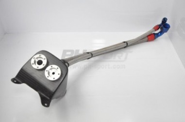 Support raccord remp reservoir carburant avec tuyaux