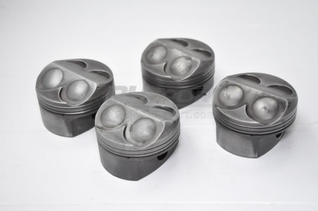 lot de 4 pistons mahle avec axe de piston et clips sans segments 350kms - occasion