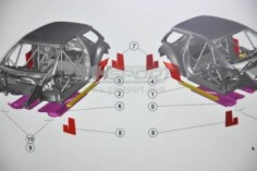 ensemble protection plancher bas de caisse aile arriere g d - occasion