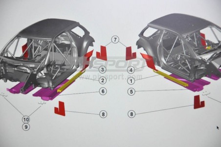 ensemble protection plancher bas de caisse aile arriere g d - occasion